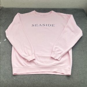 Seaside Pink Logo Sweatshirt Jacket